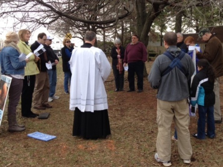 February 2014 with Fr. Reid at Hebron